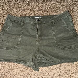 Sonoma Forest Green Casual Shorts